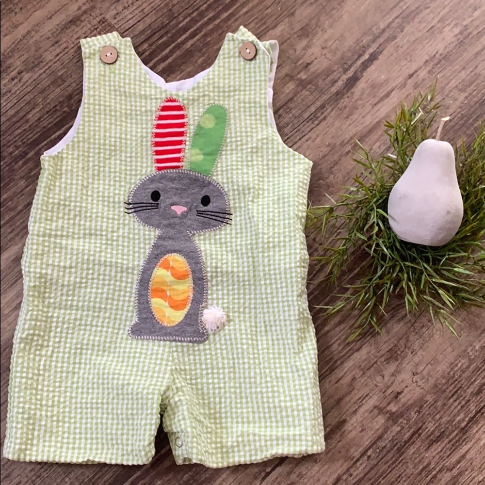 Seersucker boutique romper